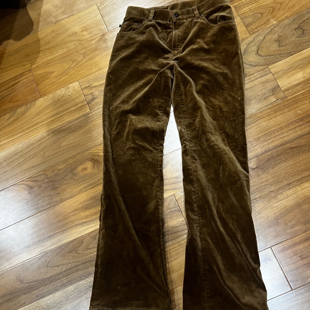 Brown Velvet Pants